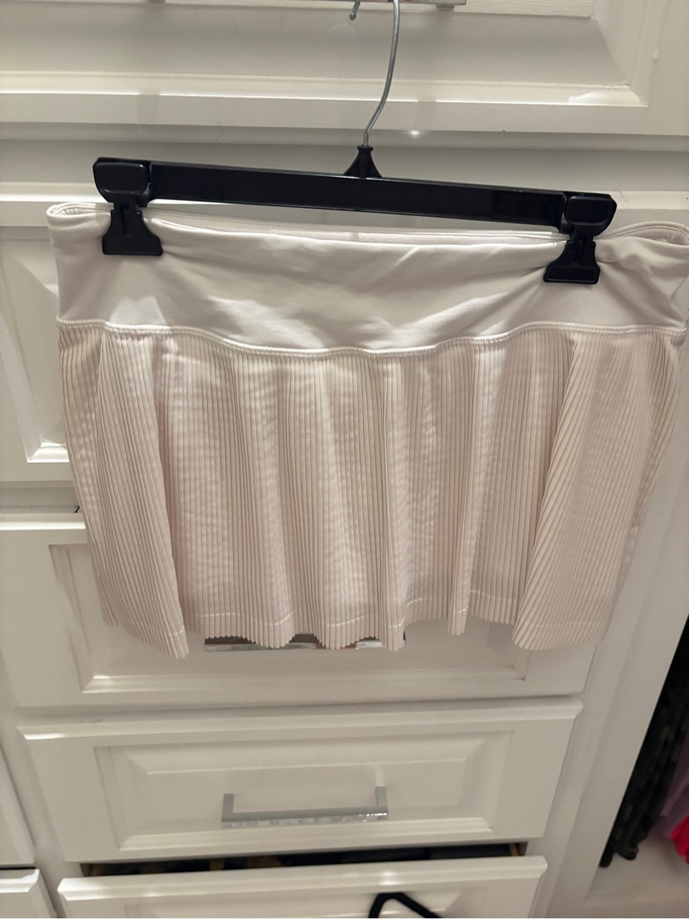 Lululemon White Pleated Mini Skirt